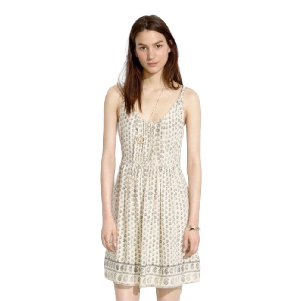 Madewell Sun Isle Silk Dress in Moroccan Floral 6